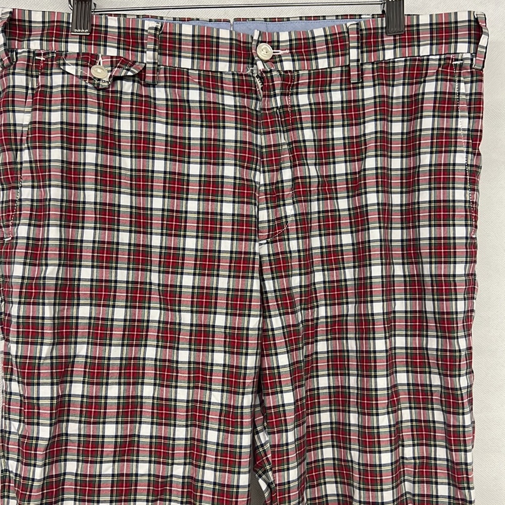 Mens Polo RL Ralph Lauren RL & Co Red White Green  Pants Golfing Dress 33 x 32 - Picture 4 of 7